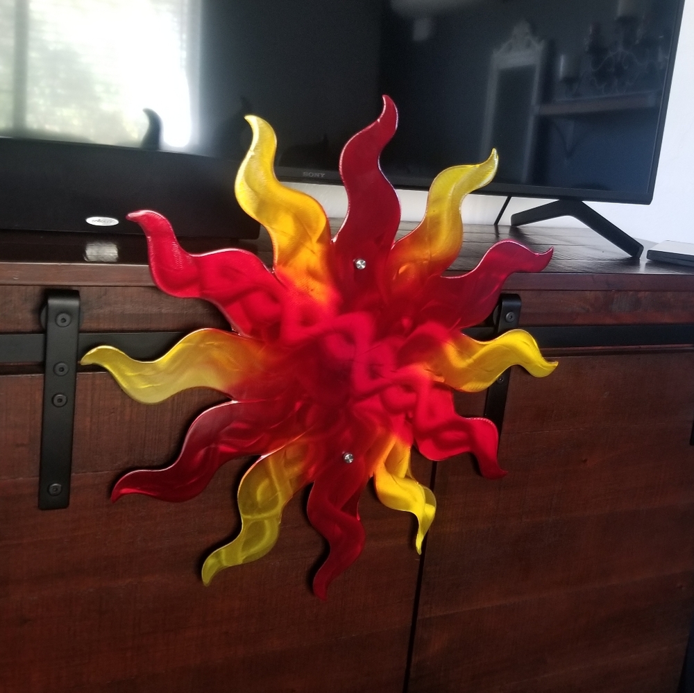 Wall art sun metal art plasma cut large 24" sun outdoor home decor accent sun